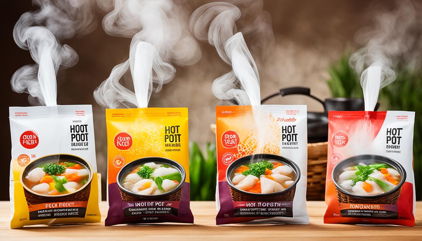 Hot Pot Broth Packet and Hot Pot Soup Base Packets for Meal Prepping